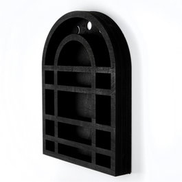 Wallity MEH140 Accesorio decorativo de pared de madera Negro